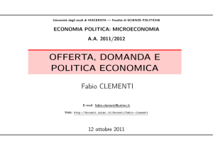 06 - Offerta, domanda e politica economica