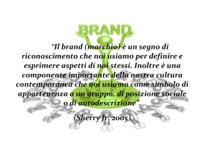 Il brand - Marketing sociale e Comunicazione per la salute