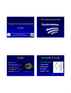 L`ecografia nei tumori gastrointestinali