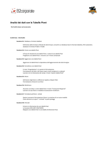 Analisi dei dati con le Tabelle Pivot