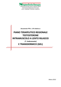 PT testosterone - Regione Emilia