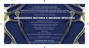 conoscenza motoria e neuroni specchio conoscenza motoria e