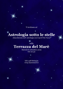 Astrologia sotto le stelle Terrazza del Marè