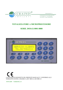 totalizzatore a microprocessore serie. dosax 8001