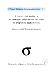 Gould and Lewontin 1979 "I pennacchi di San Marco..."