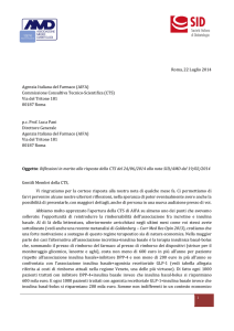 Roma, 22 Luglio 2014 Agenzia Italiana del Farmaco (AIFA