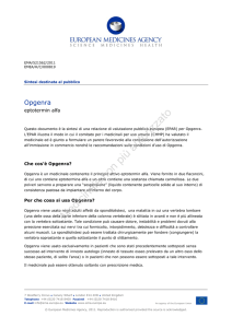 Opgenra EPAR summary T12 update - EMA