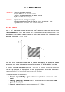 INTEGRALI IMPROPRI