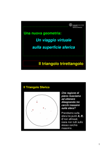 Il triangolo trirettangolo Un viaggio virtuale sulla superficie sferica