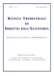 rivista trimestrale di diritto dell `economia