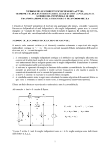 1 METODO DELLE CORRENTI CICLICHE O DI MAXWELL