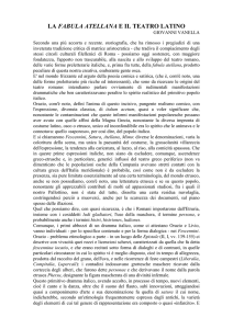 La fabula atellana e il teatro latino (G. Vanella)