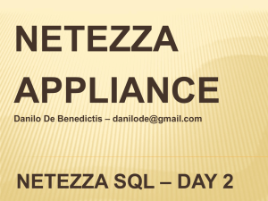 NETEZZA SQL – DAY 2