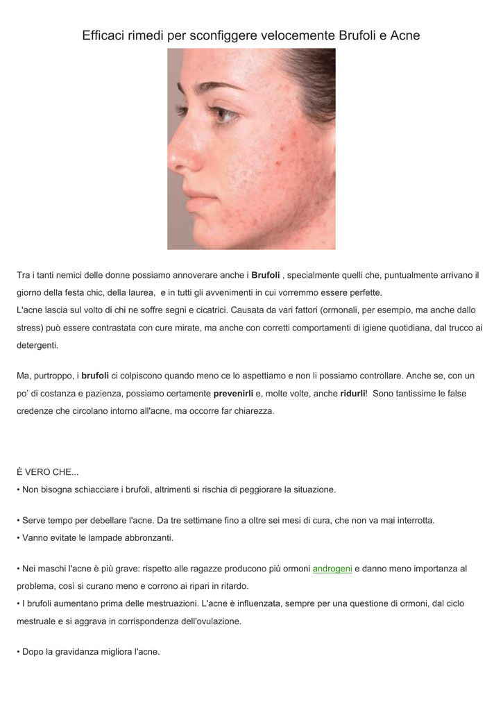 Corpo acne dating