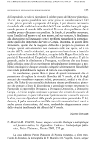 Riccardo Chiaradonna, recensione a Cuore, sangue e cervello