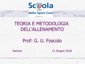 Metodologia dell`Allenamento