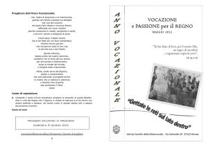 Vocazione e passione per il Regno