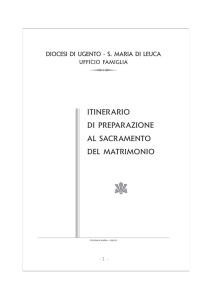 itinerario di preparazione al sacramento del