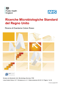 Ricerche Microbiologiche Standard del Regno Unito