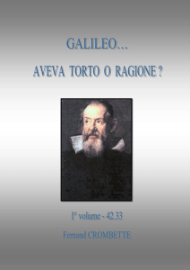 Galileo aveva torto o ragione