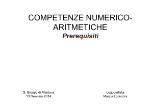 competenze numerico-aritmetiche - Istituto comprensivo San Giorgio