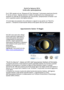 Occhi Su Saturno - Unione Astrofili Italiani