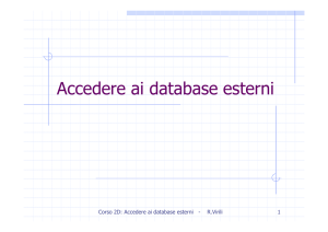 Accedere ai database esterni - Digilander