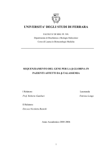 B - Laboratorio di ricerca sulla terapia genica e farmacogenomica