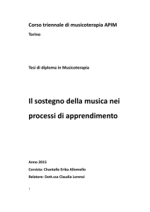 Il sostegno della musica nei processi di apprendimento