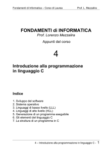 FONDAMENTI DI INFORMATICA