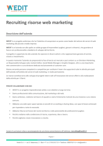 Recruiting risorse web marketing