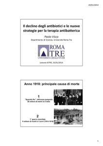 Declino degli antibiotici - Servizio di Hosting di Roma Tre