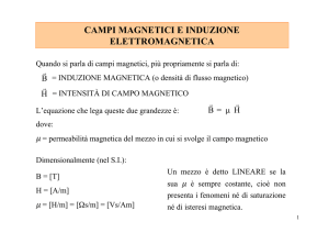 Campi magnetici e induzione elettromagnetica