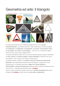 Geometria ed arte: il triangolo