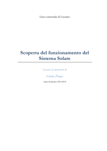 Scoperta del funzionamento del Sistema Solare