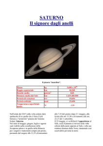 Speciale Saturno - Gruppo Astrofili m13