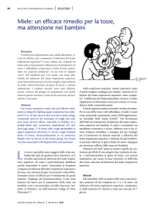 Miele: un efficace rimedio per la tosse, ma attenzione nei bambini