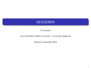 geogebra - Scienze Applicate Motta