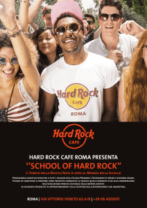 hard rock cafe roma presenta ``school of hard rock`