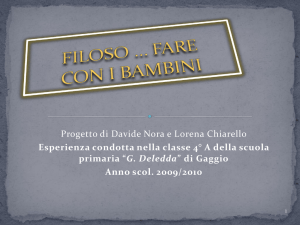 Filosofare con i bambini