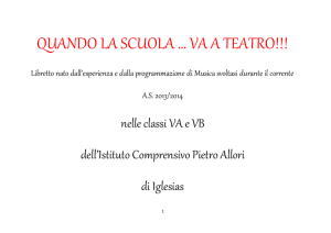Quando la scuola … va a Teatro