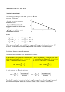 Preliminari di trigonometria per il biennio