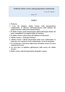 Profili del diritto vivente nella giurisprudenza costituzionale