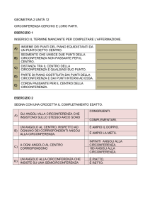 GEO U12 CIRCONFERENZA CERCHIO E PARTI