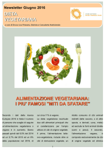 Newsletter giugno 2016 - Studio Dietistico Pavan