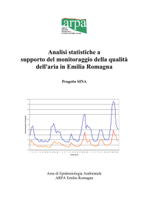 Analisi statistiche a supporto del monitoraggio della qualità dell`aria