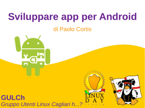 Sviluppare app per Android - Linux Day