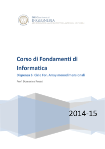 Corso di Fondamenti di Informatica