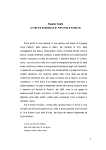 1 Massimo Fusillo LA GRECIA BARBARICA DI PIER PAOLO