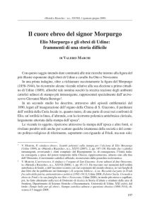 Il cuore ebreo del signor Morpurgo